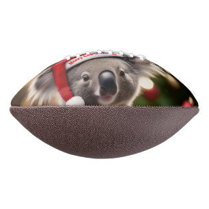 Koala Bear Wearing Santa Hat, Football