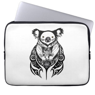 Koala Bear Wild Animal Nature Illustration Art Tat Laptop Sleeve
