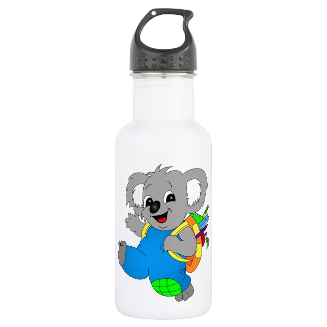 Koala Bear with backpack 532 Ml Water Bottle (Front)