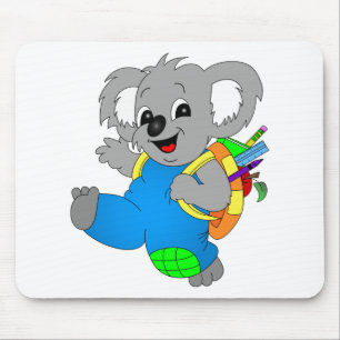 Koala Bear with backpack Mouse Pad