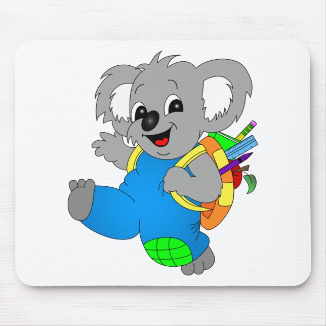 Koala Bear with backpack Mouse Pad (Front)