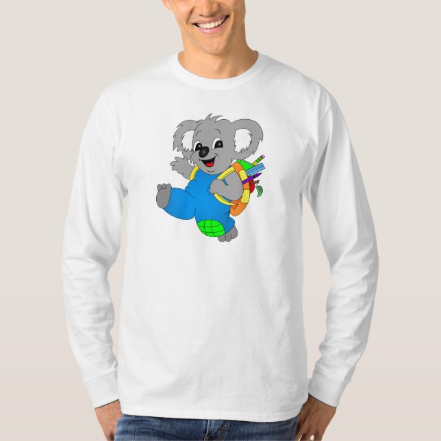 Koala Bear with backpack T-Shirt (Front)