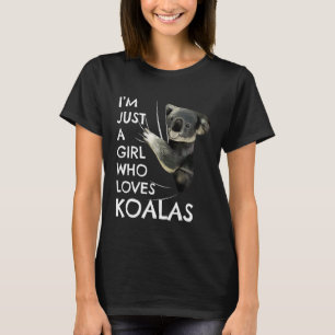 Koala Bear  Women Outfit Just A Girl Who Loves Koa T-Shirt