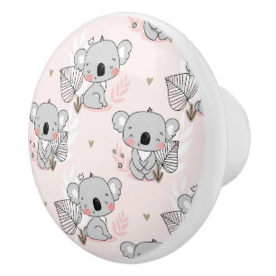 Koala Bears Ceramic Knob