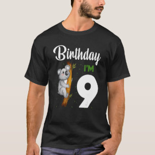 Koala Birthday 9th Girl 9 Year Old Koalas  Kids Bo T-Shirt