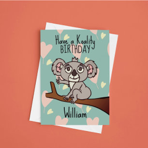 Koala Birthday Card