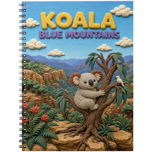 Koala Blue Mountains Modern KlayKoo Notebook