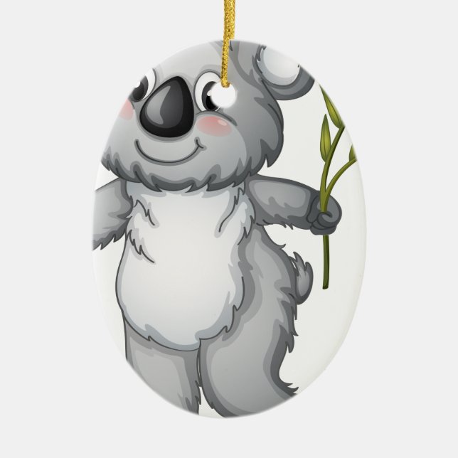 Koala Ceramic Tree Decoration (Front)