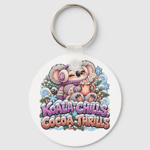 Koala Chills Cocoa Thrills Winter Koala Key Ring