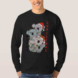 Koala Christmas Christmas Tree Animals Cute Koala T-Shirt