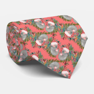 Koala Christmas Pink Tie