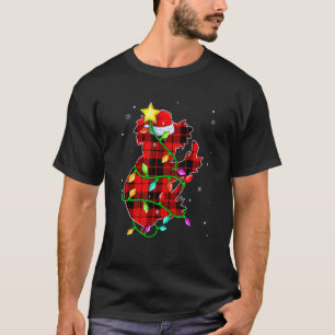 Koala Christmas Santa Hat Xmas Lights Holidays T-Shirt