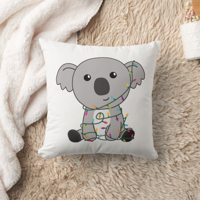 Koala Christmas Snow Winter Animals Koalas Cushion (Blanket)