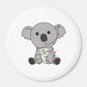 Koala Christmas Snow Winter Animals Koalas Magnet