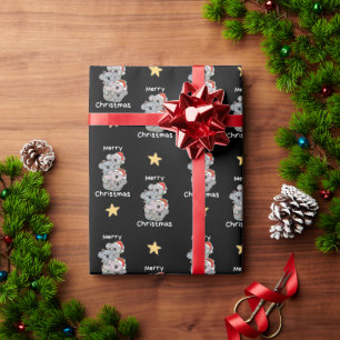 Koala Christmas Tree Christmas Animals Koalas Wrapping Paper