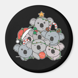 Koala Christmas Tree Funny Animal Christmas Magnet