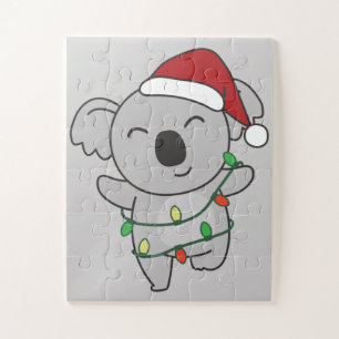 Koala Christmas Winter Animals Koalas Jigsaw Puzzl Puzzle