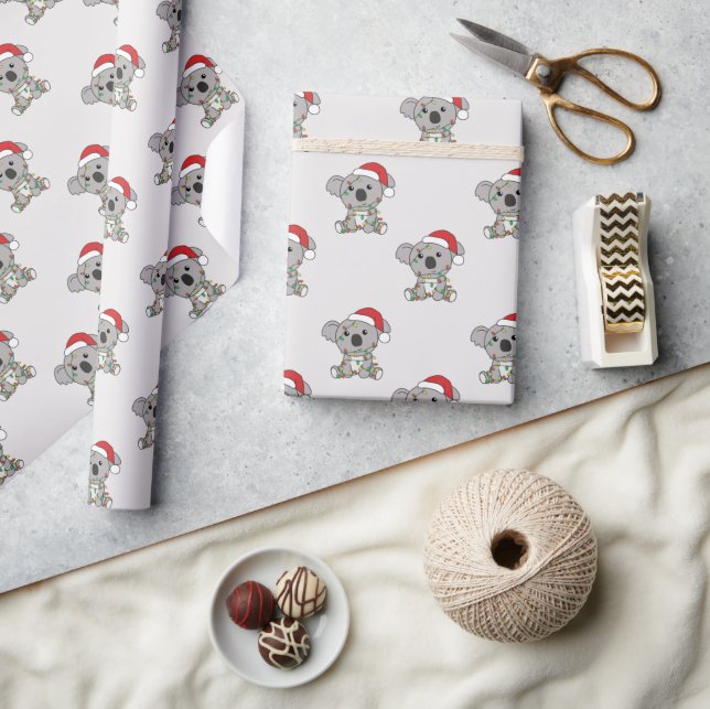 Koala Christmas Winter Animals Koalas Wrapping Pap Paper (Crafts)