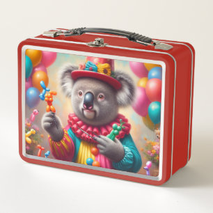 Koala Clown Metal Lunch Box