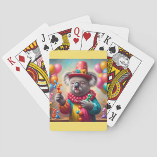 Koala Clown Playing Cards
