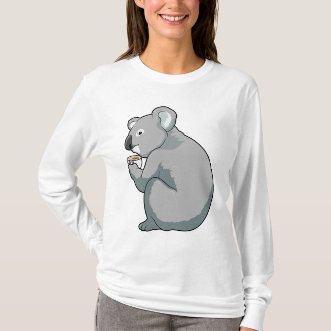 Koala Coffee Cup T-Shirt (Front)