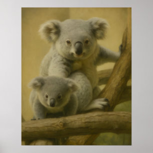 Koala Companions – Tender Wildlife Art Print
