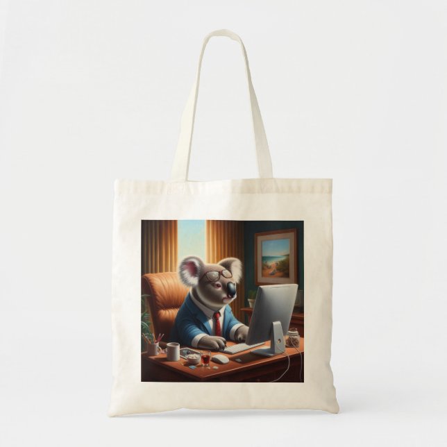 Koala Computer Tote Bag (Front)