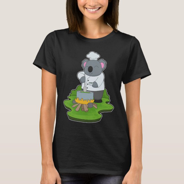 Koala Cook Cooking pot Cooking T-Shirt (Front)