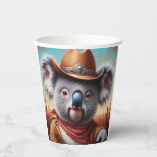 Koala Cowboy Paper Cups
