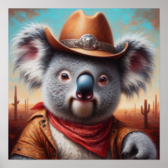 Koala Cowboy Poster (Front)