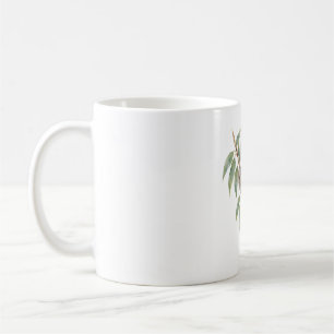 Koala Cub Hugging a Eucalyptus Branch Coffee Mug