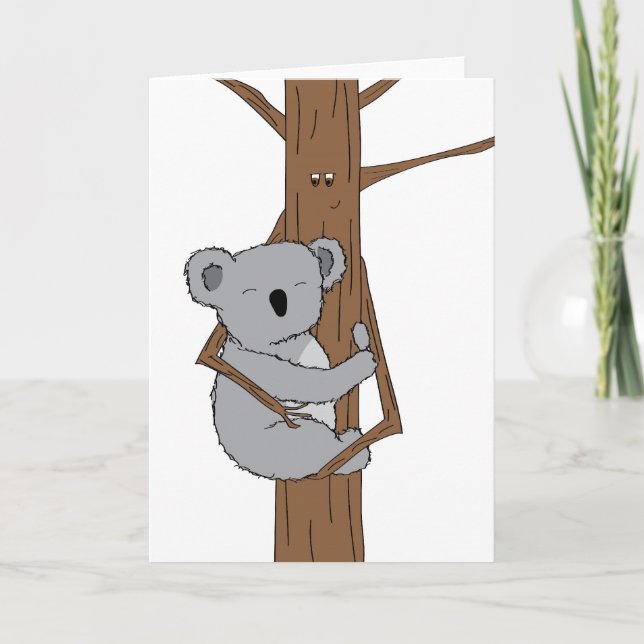 Koala Cuddle Holiday Card (Front)