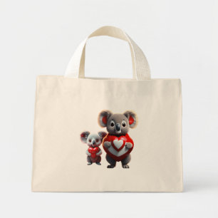 Koala Cuddle: Tiny Tote" Mini Tote Bag
