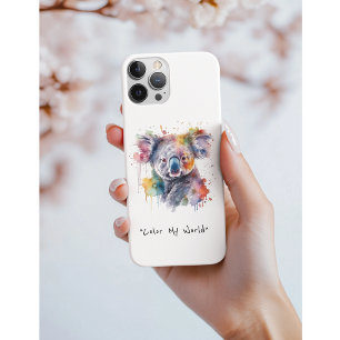 Koala Cuddles in Colour, custom iPhone 13 Case