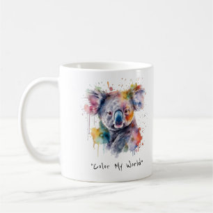 Koala Cuddles in Colour, custom Coffee Mug