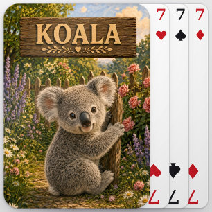 Koala Cute Baby Storybook Nursery Animal Playing Cards