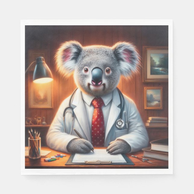 Koala Doctor Napkin (Front)
