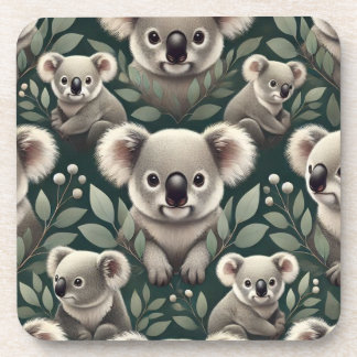 Koala drink coaster set