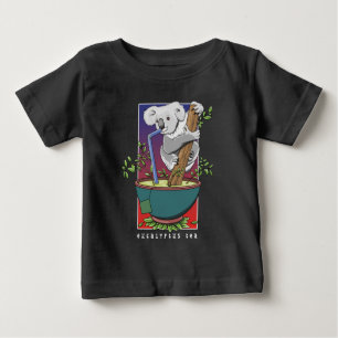 Koala Drinking eucalyptus tea Baby T-Shirt