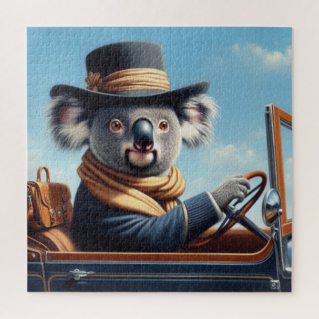 Koala Driving Jigsaw Puzzle (Vertical)