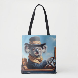Koala Driving Tote Bag