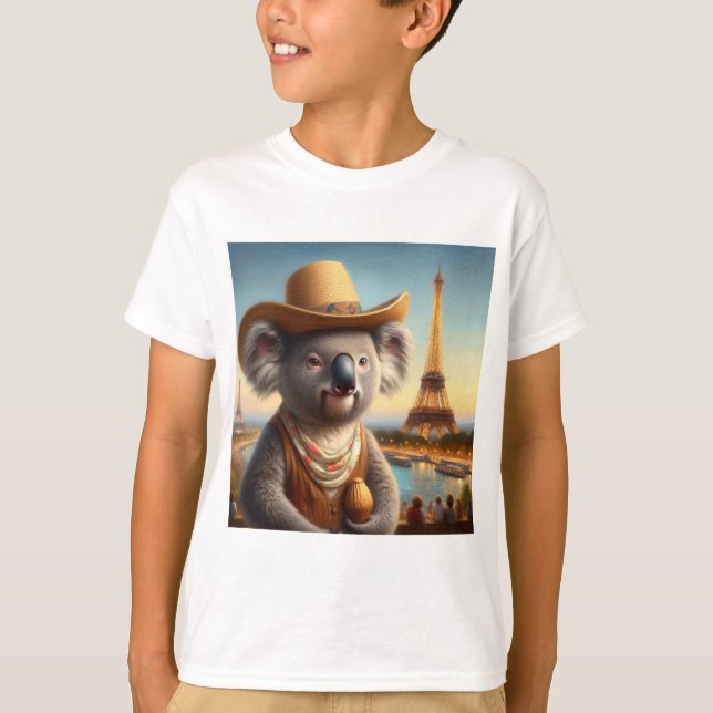 Koala Eiffel Tower T-Shirt (Front)