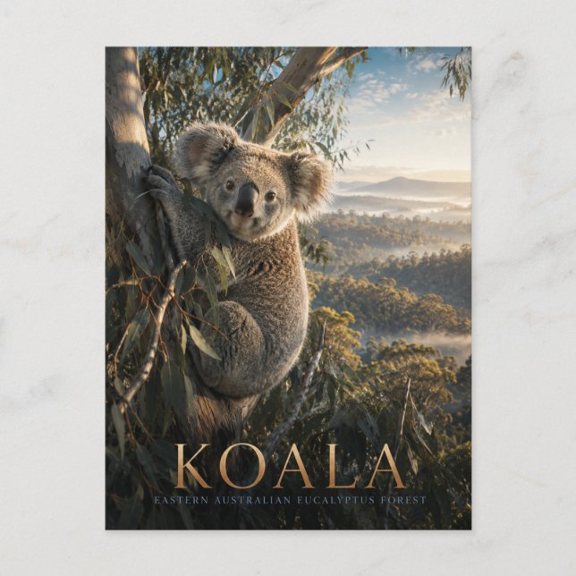 Koala Eucalyptus Forest ANIMALS Postcard (Front)