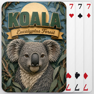 Koala Eucalyptus Forest POPCUT Playing Cards