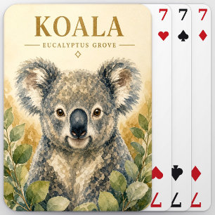 Koala Eucalyptus Grove Wildlife Playing Cards