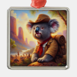Koala Explorer Metal Tree Decoration