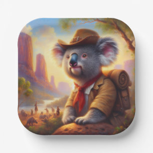 Koala Explorer Paper Plate