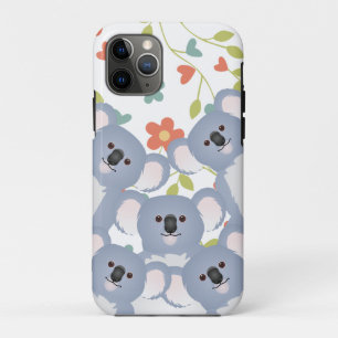 Koala Family with Flower and Leaves Case-Mate iPhone Case