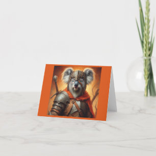 Koala Fantasy Warrior Card