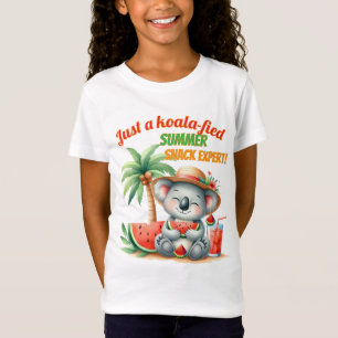 Koala-fied Summer Snack Expert – Funny Beach Vibes T-Shirt